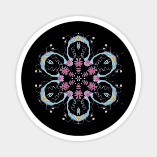 Ornate Flower Decorative Motif 2 Magnet